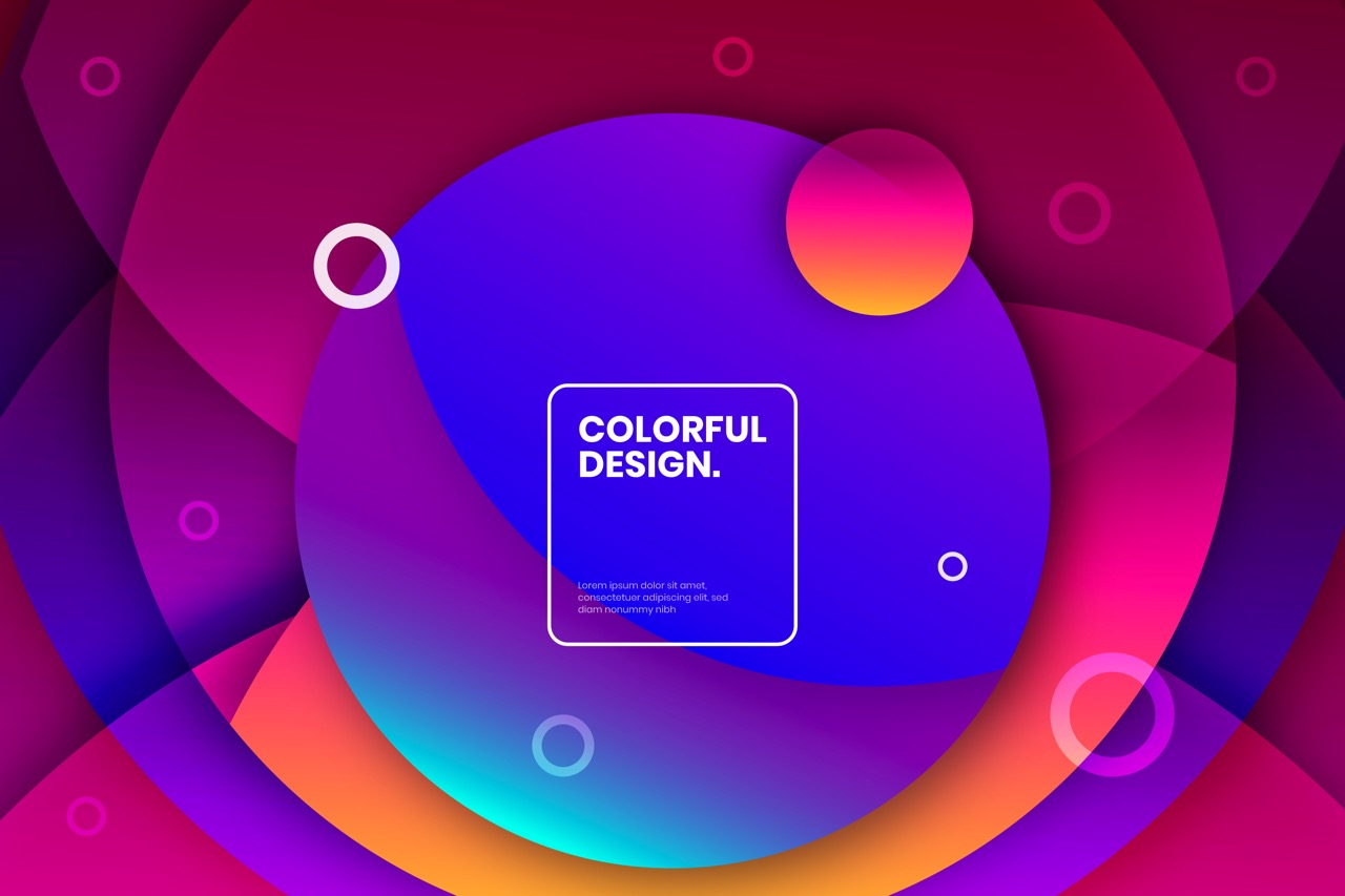 Charte graphique. Image par Freepik: https://www.freepik.com/free-vector/fluid-composition-abstract-style_7073614.htm . 