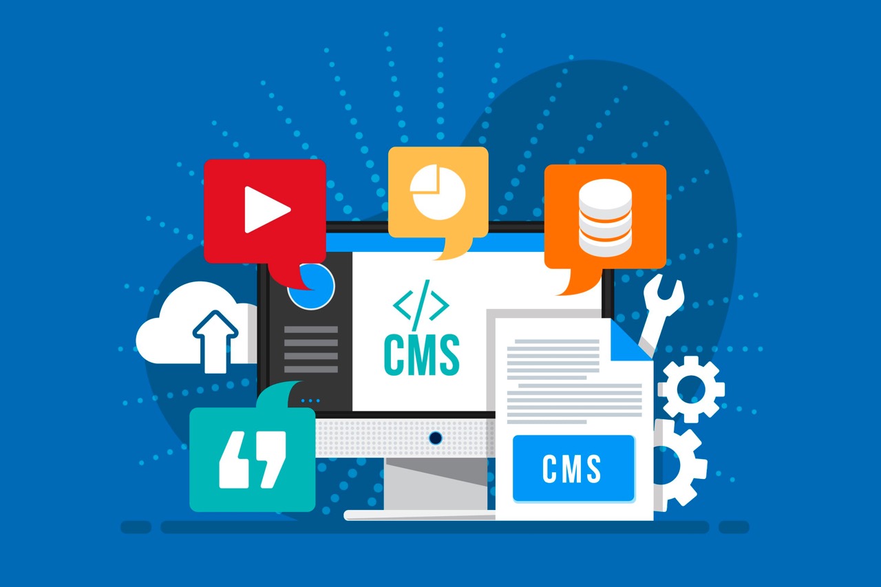 Adresse web: https://www.freepik.com/free-vector/content-management-system-flat_11817495.htm .